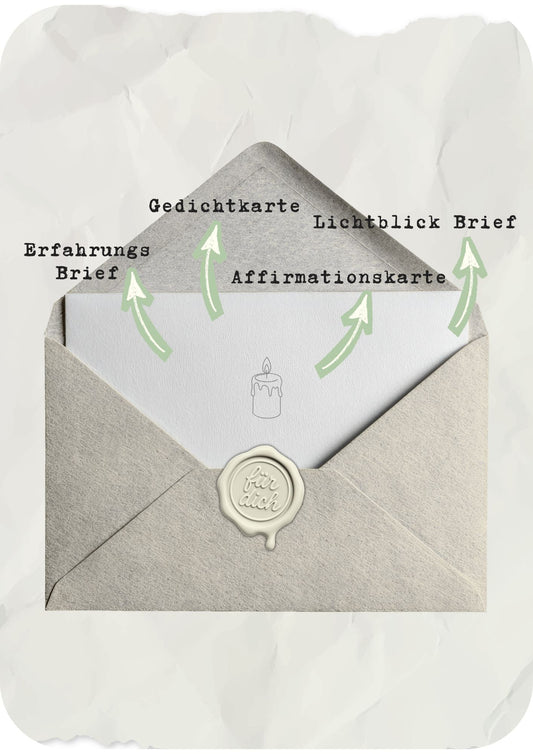 Lichtbrief Paket persönlich geschrieben - Trauer